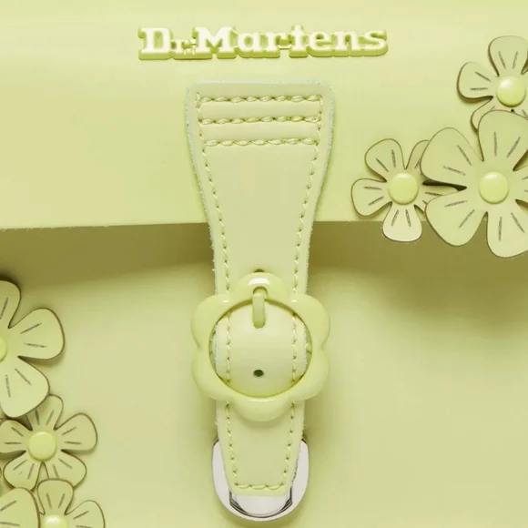 Dr. Martens Neon Green 3D Floral Heart purse convertible cross body and backpack - Picture 9 of 10